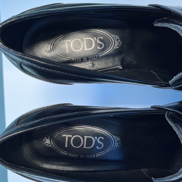 Authentic TOD’S Platform Heels ~ in Black Leather - Picture 6 of 16